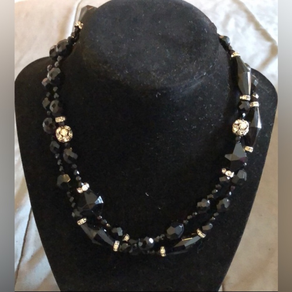 Beaded and diamond Necklace